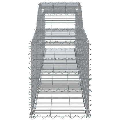 Cesti Gabbioni ad Arco 3 pz 400x50x60/80 cm Ferro Zincato - homemem39