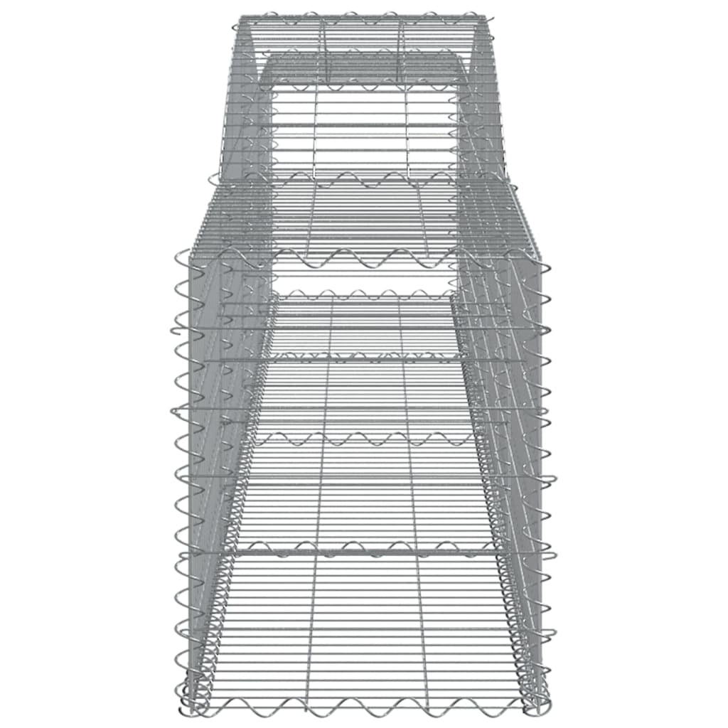 Cesti Gabbioni ad Arco 4 pz 400x50x60/80 cm Ferro Zincato - homemem39