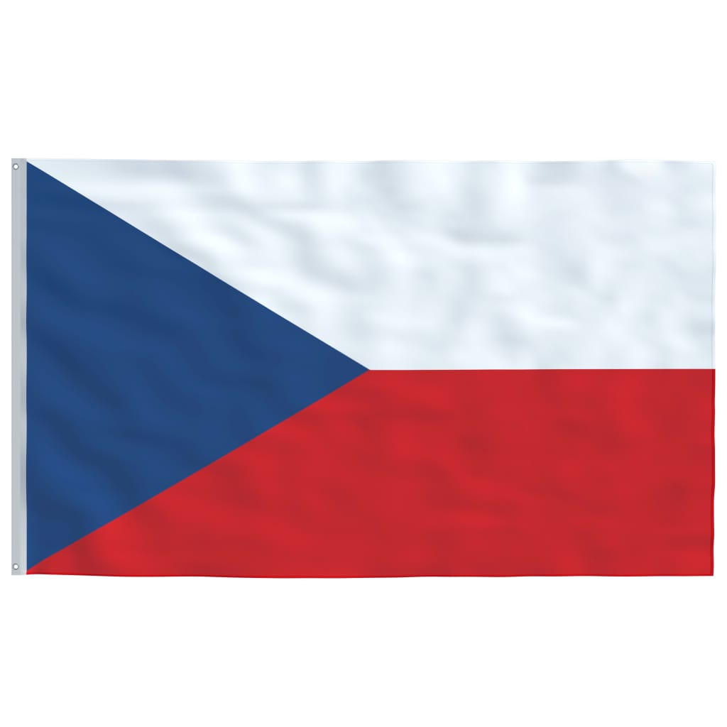 Asta e Bandiera Repubblica Ceca 6,23 m Alluminio - homemem39