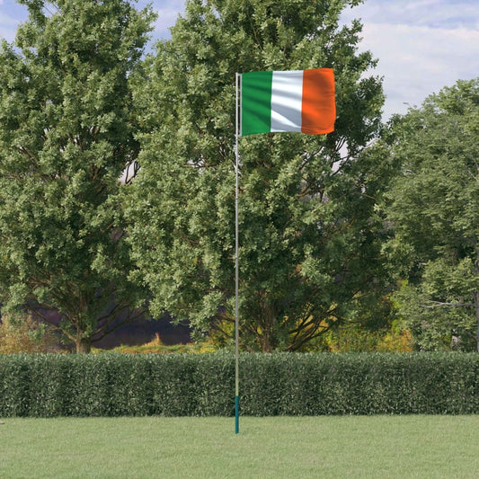 Asta e Bandiera Irlanda 5,55 m Alluminio - homemem39