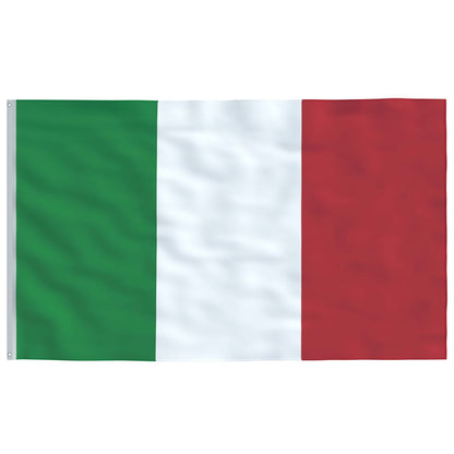 Asta e Bandiera Italia 5,55 m Alluminio - homemem39