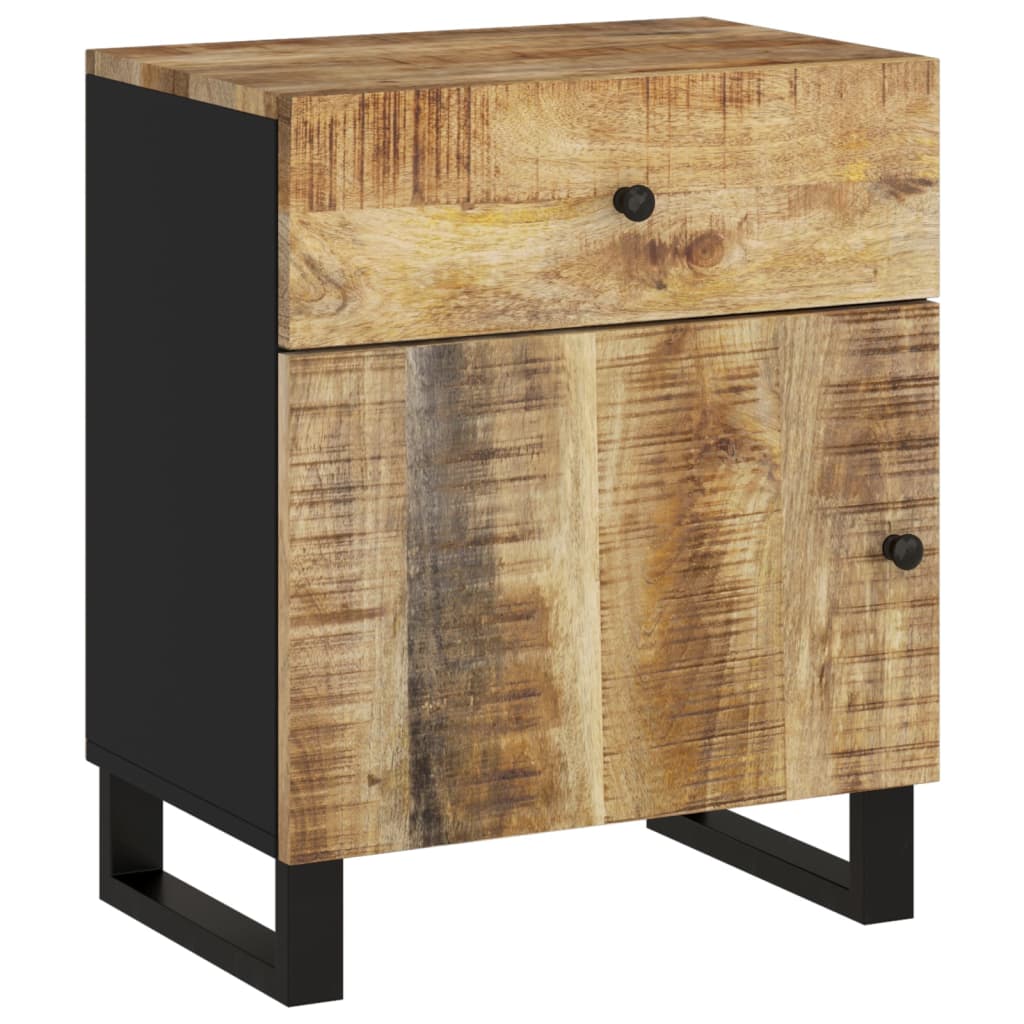 Comodino 50x33x60cm Legno Massello di Mango e Legno Multistrato - homemem39