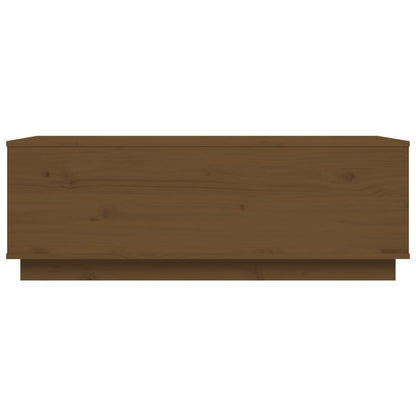 Tavolino da Salotto Miele 100x50x35 cm Legno Massello di Pino - homemem39