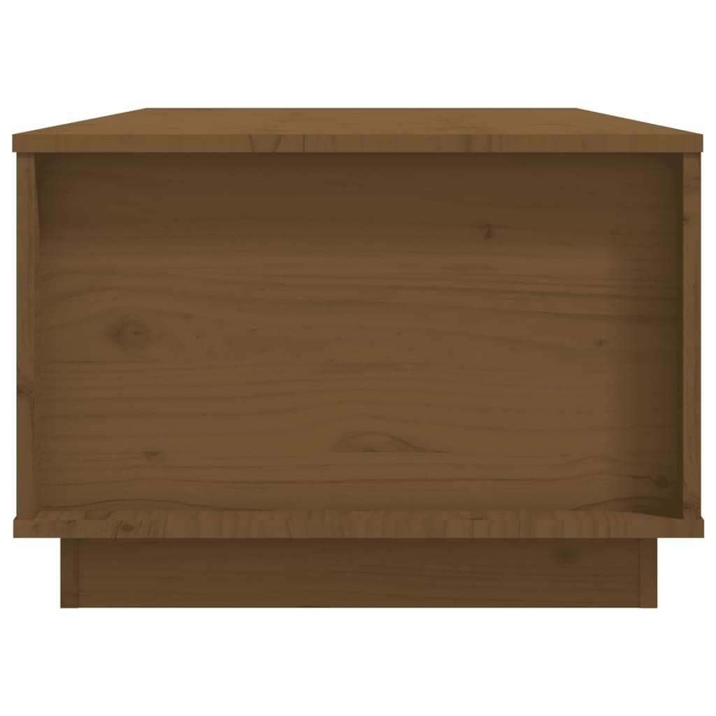 Tavolino da Salotto Miele 100x50x35 cm Legno Massello di Pino - homemem39