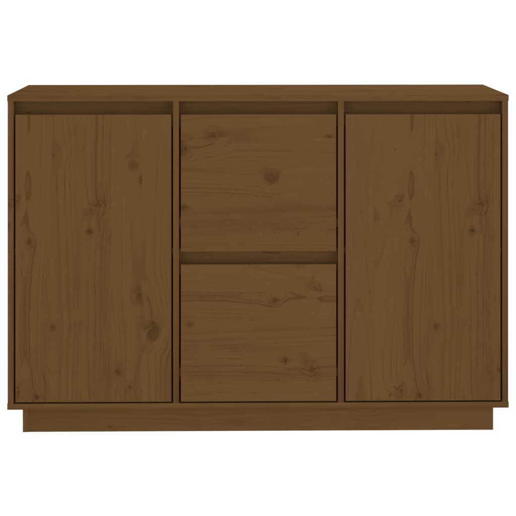 Credenza Marrone Miele 111x34x75 cm in Legno Massello di Pino - homemem39