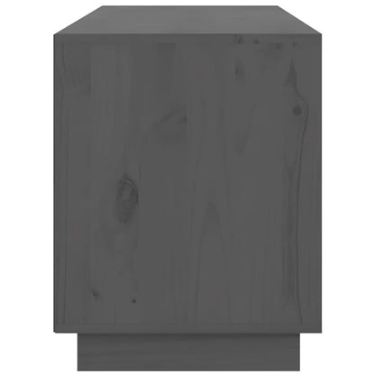 Mobile Porta TV Grigio 176x37x47,5 cm in Legno Massello di Pino - homemem39