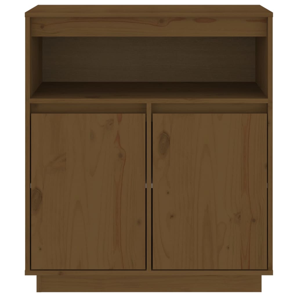 Credenza Miele 70x34x80 cm in Legno Massello di Pino - homemem39