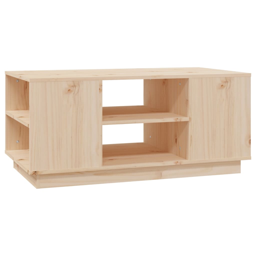 Tavolino da Salotto 90x49x40,5 cm in Legno Massello di Pino - homemem39