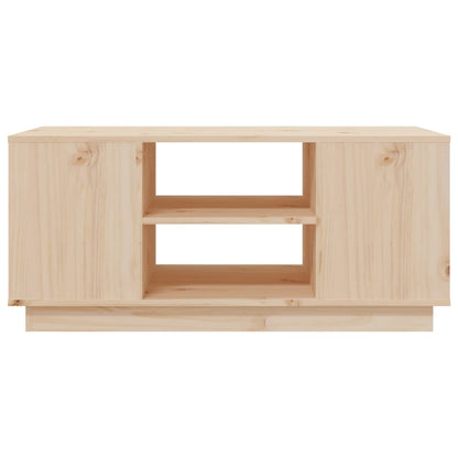 Tavolino da Salotto 90x49x40,5 cm in Legno Massello di Pino - homemem39