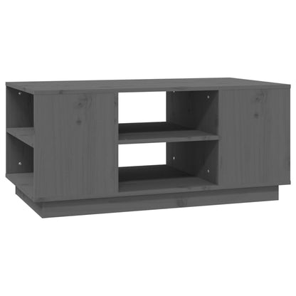 Tavolino da Salotto Grigio 90x49x40,5 cm Legno Massello di Pino - homemem39