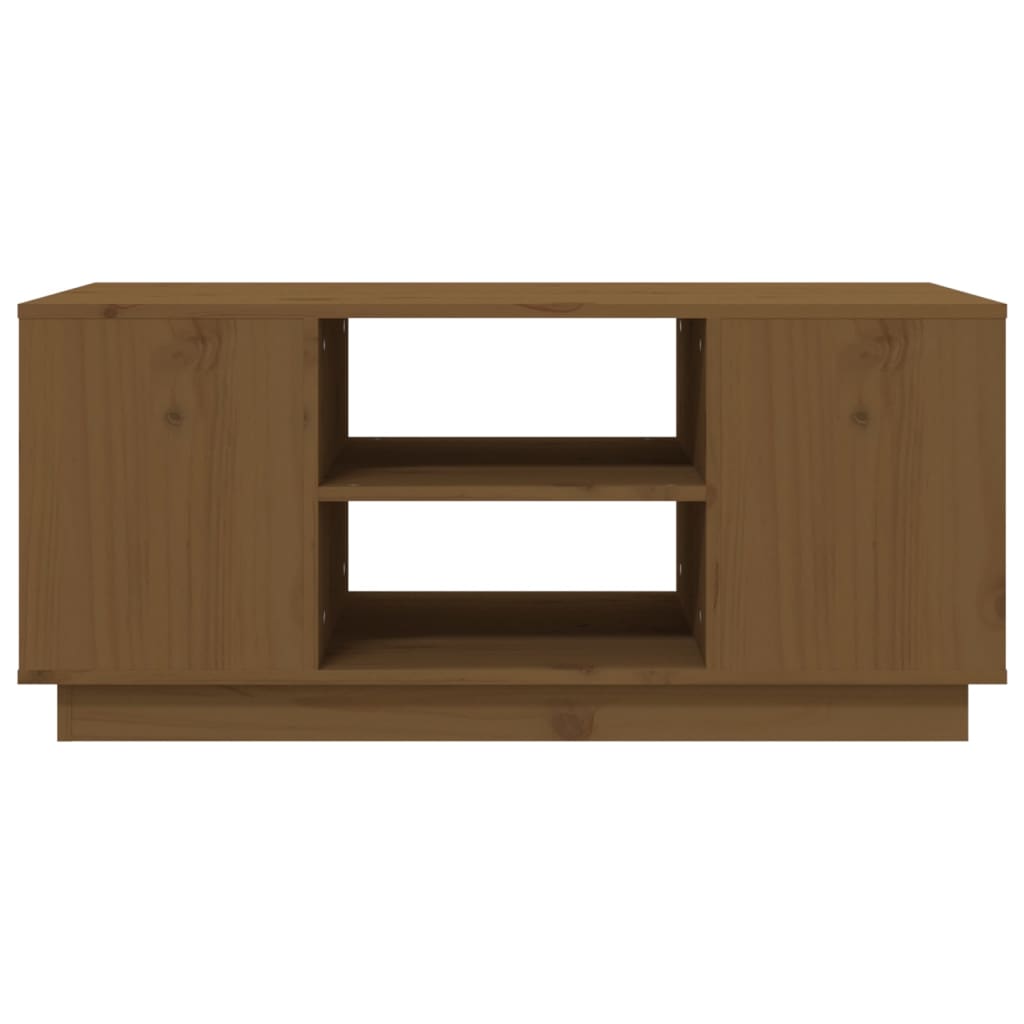 Tavolino da Salotto Miele 90x49x40,5 cm Legno Massello di Pino - homemem39