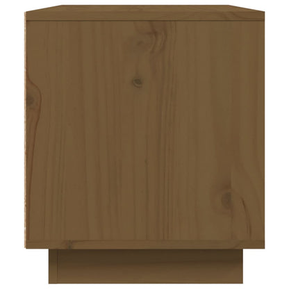 Mobile Porta TV Miele 80x35x40,5 cm in Legno Massello di Pino - homemem39