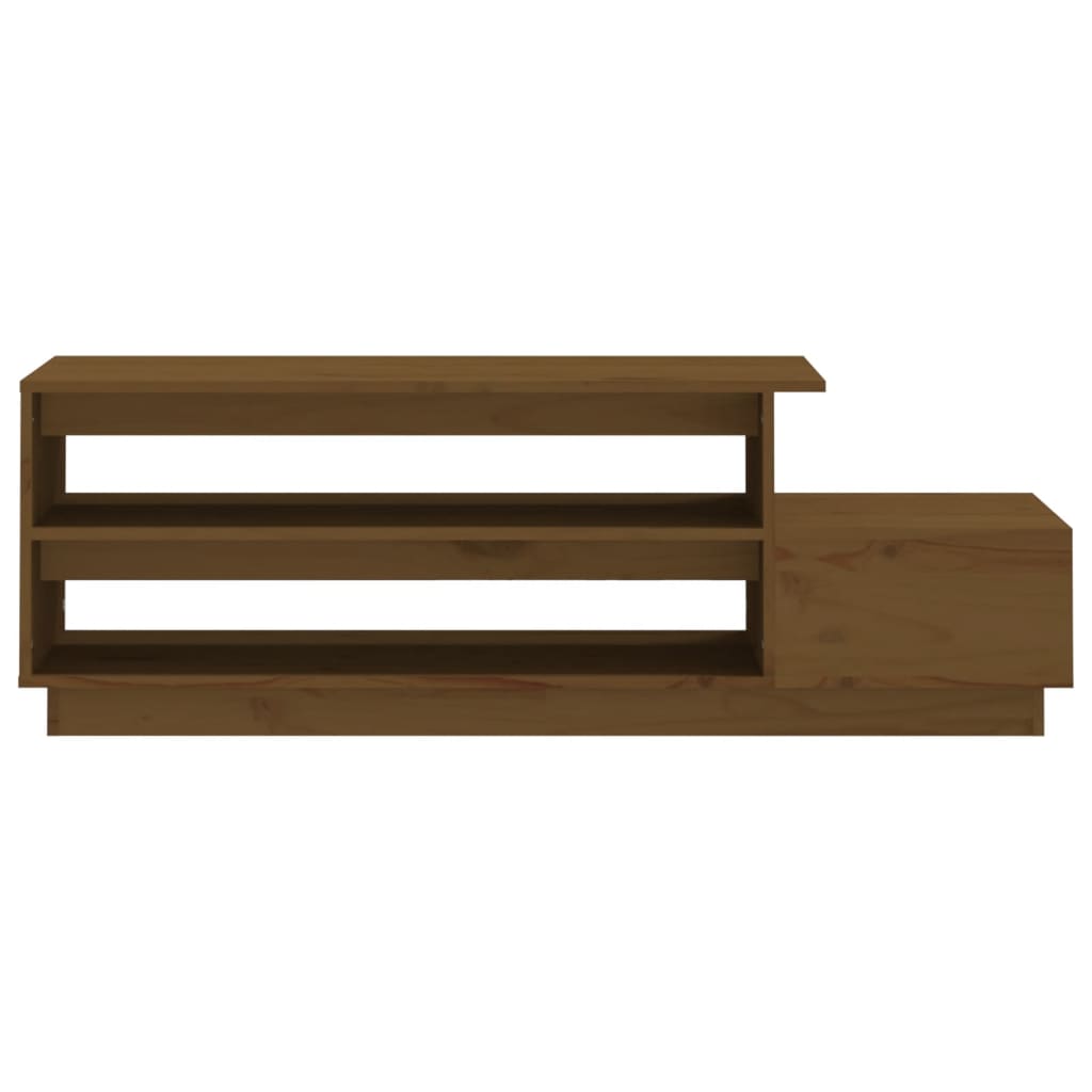 Tavolino da Salotto Miele 120x50x40,5 cm Legno Massello di Pino - homemem39