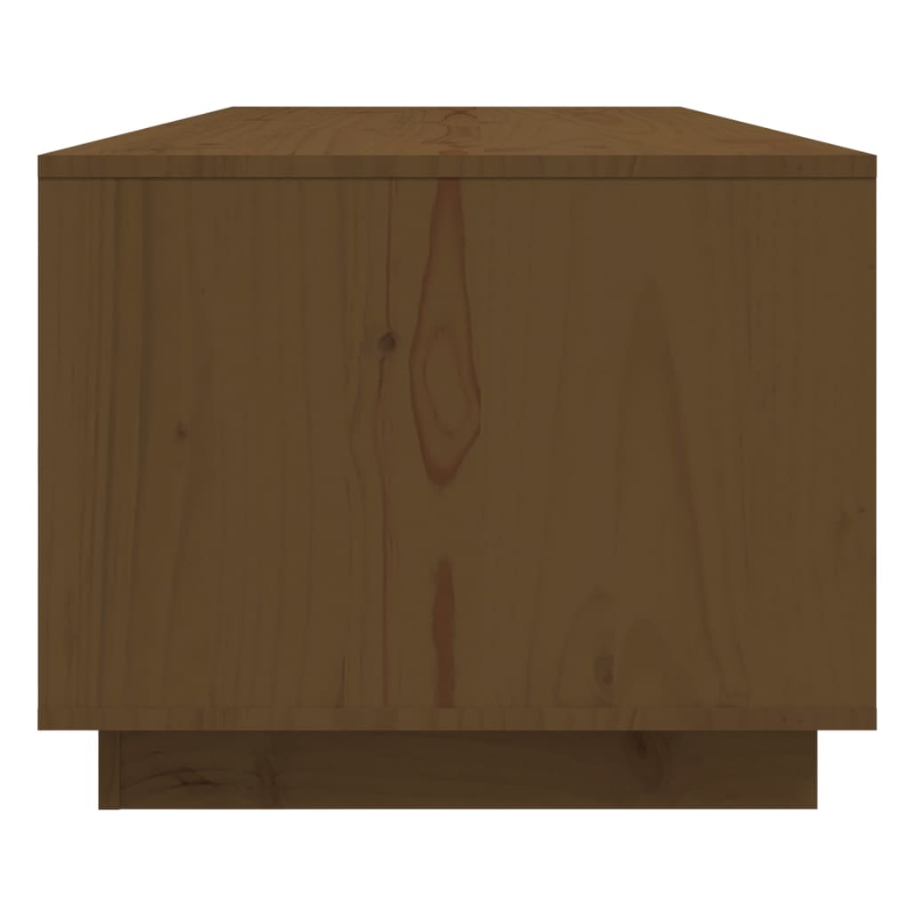 Tavolino da Salotto Miele 110x50x40 cm Legno Massello di Pino - homemem39