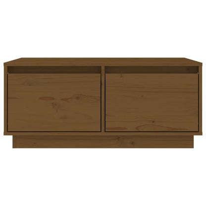 Tavolino da Salotto Miele 80x50x35 cm Legno Massello di Pino - homemem39