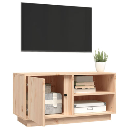 Mobile Porta TV 80x35x40,5 cm in Legno Massello di Pino - homemem39