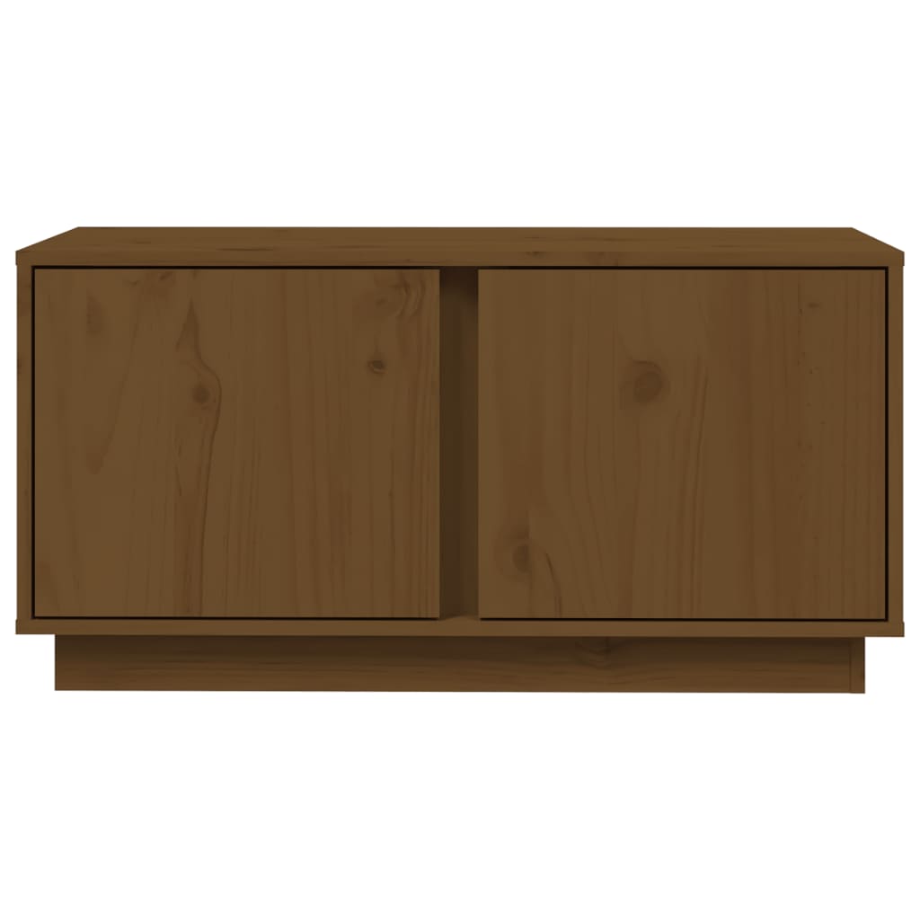 Mobile Porta TV Miele 80x35x40,5 cm in Legno Massello di Pino - homemem39