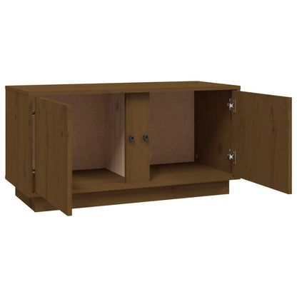 Mobile Porta TV Miele 80x35x40,5 cm in Legno Massello di Pino - homemem39