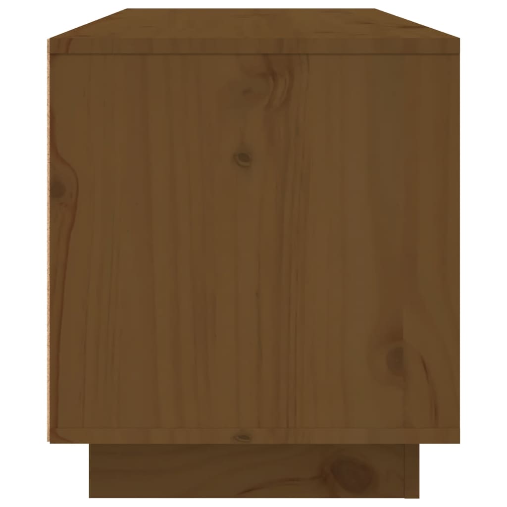 Mobile Porta TV Miele 80x35x40,5 cm in Legno Massello di Pino - homemem39