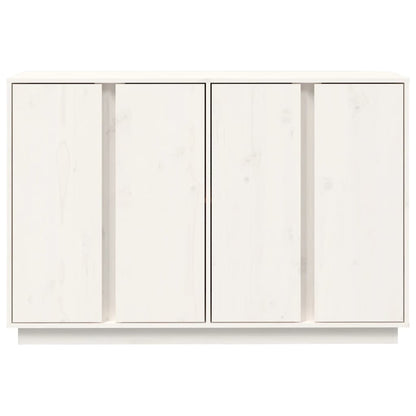 Credenza Bianca 120x35x80 cm in Legno Massello di Pino - homemem39