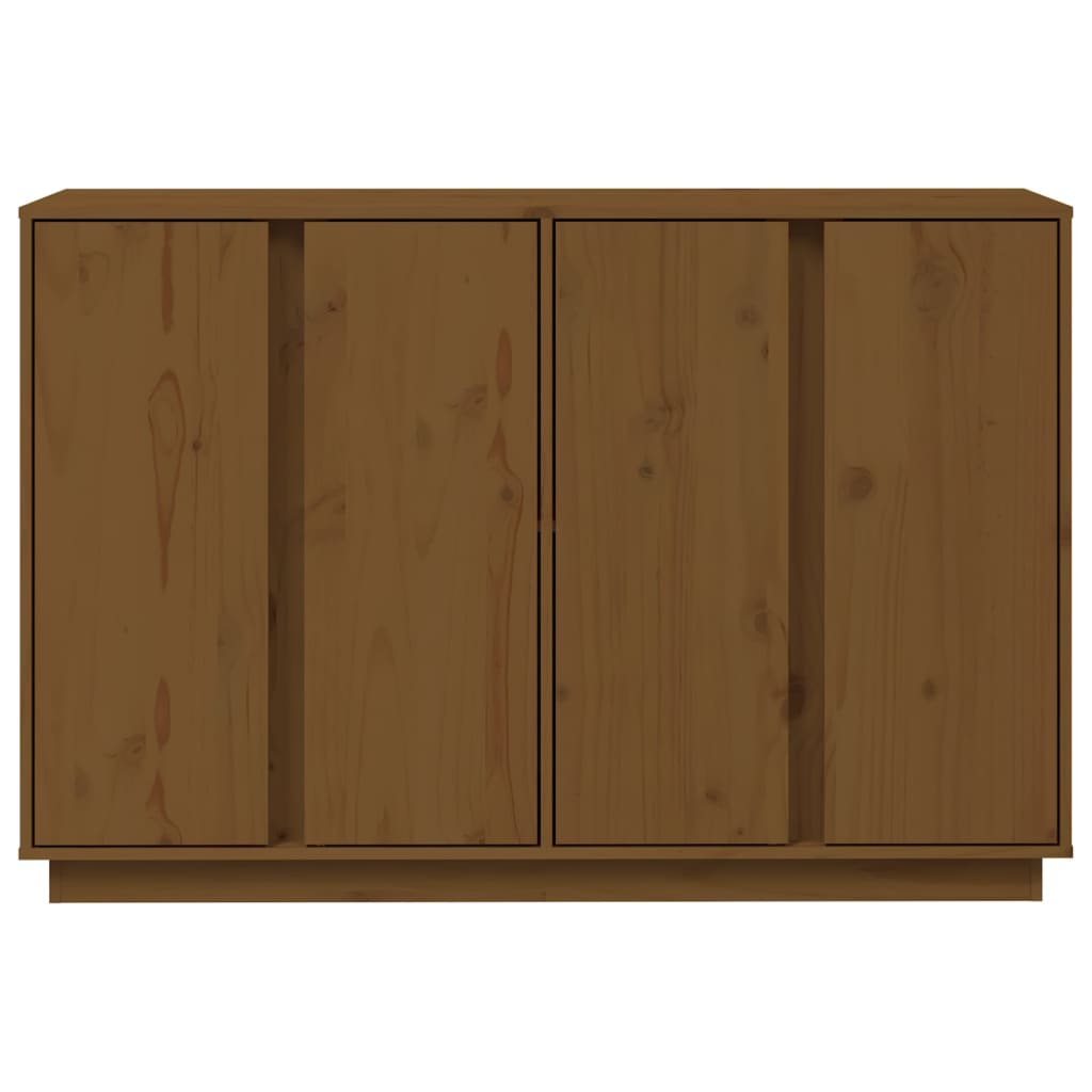 Credenza Miele 120x35x80 cm in Legno Massello di Pino - homemem39