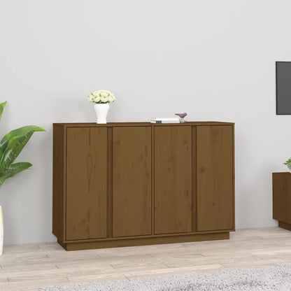 Credenza Miele 120x35x80 cm in Legno Massello di Pino - homemem39