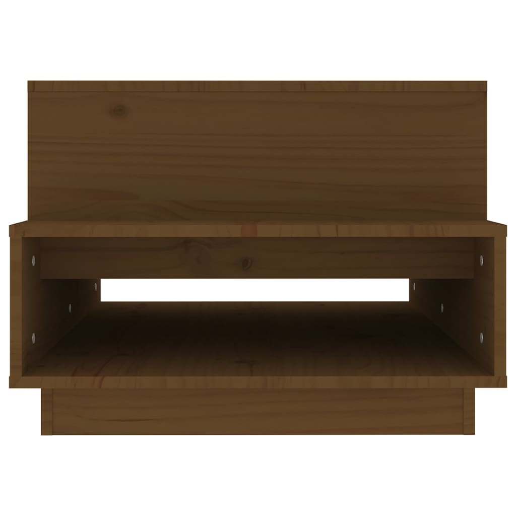 Tavolino da Salotto Miele 80x55x40,5 cm Legno Massello di Pino - homemem39