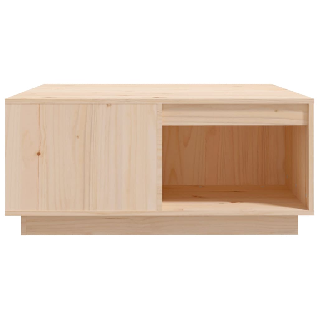 Tavolino da Salotto 80x81x36,5 cm in Legno Massello di Pino - homemem39