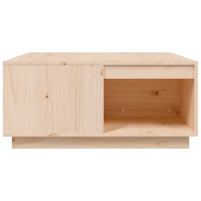 Tavolino da Salotto 80x81x36,5 cm in Legno Massello di Pino - homemem39