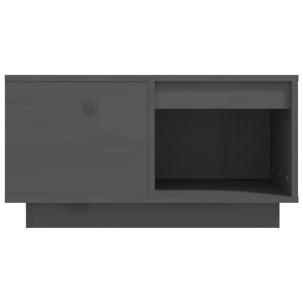 Tavolino da Salotto Nero 60x61x32,5 cm Legno Massello di Pino - homemem39