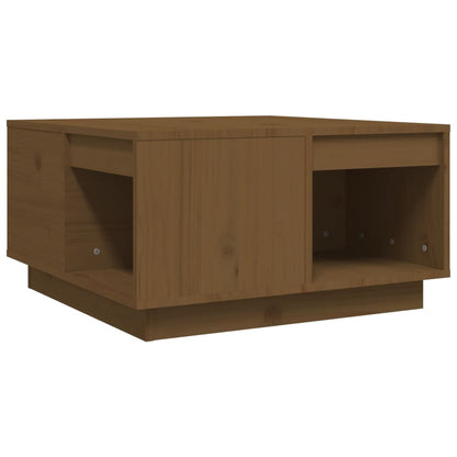 Tavolino da Salotto Miele 60x61x32,5 cm Legno Massello di Pino - homemem39