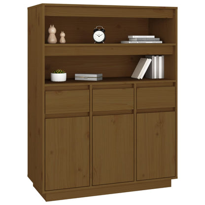 Credenza Miele 89x40x116,5 cm in Legno Massello di Pino - homemem39