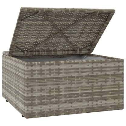 Set Divani da Giardino 3 pz con Cuscini in Polyrattan Grigio - homemem39