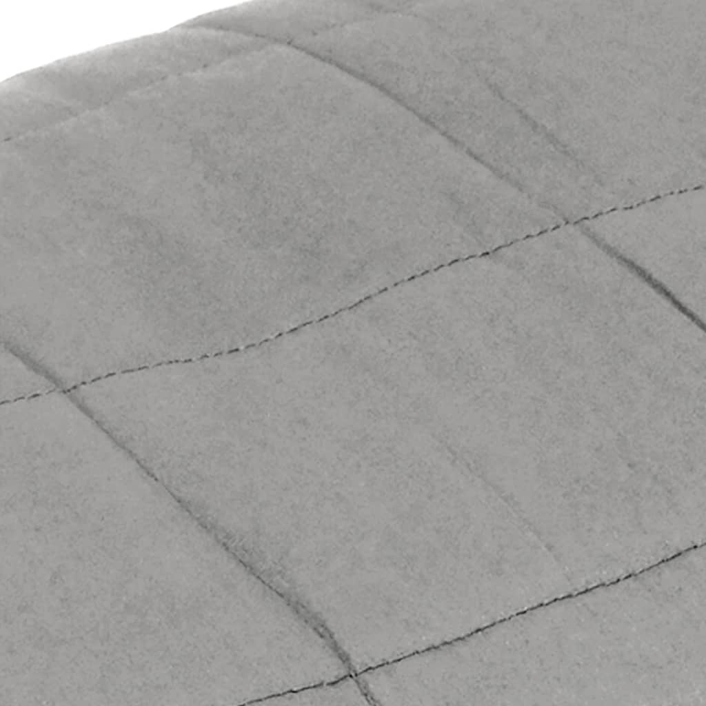 Coperta Ponderata Grigia 220x235 cm 15 kg Tessuto - homemem39