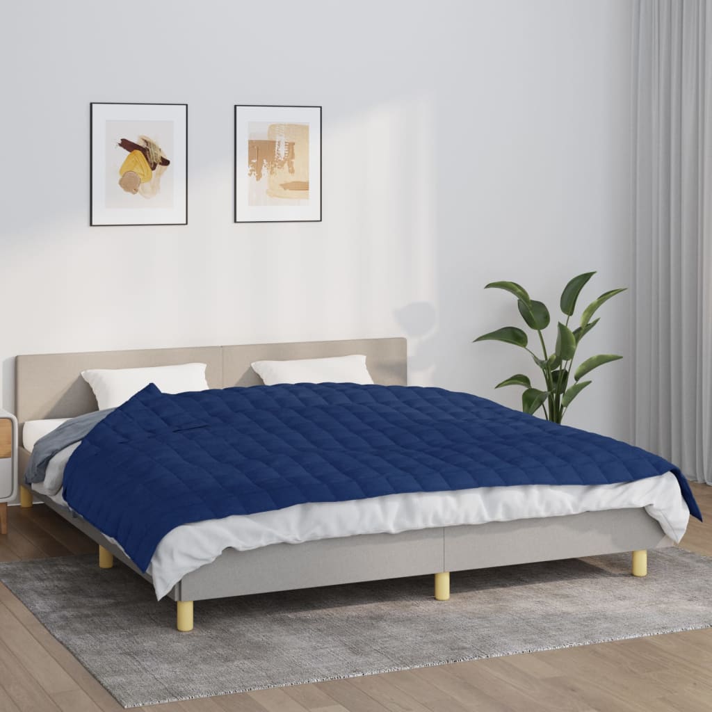 Coperta Ponderata Blu 155x220 cm 11 kg Tessuto - homemem39