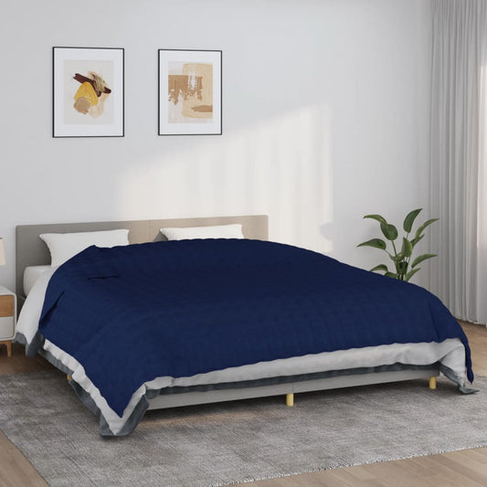 Coperta Ponderata Blu 220x260 cm 11 kg Tessuto - homemem39