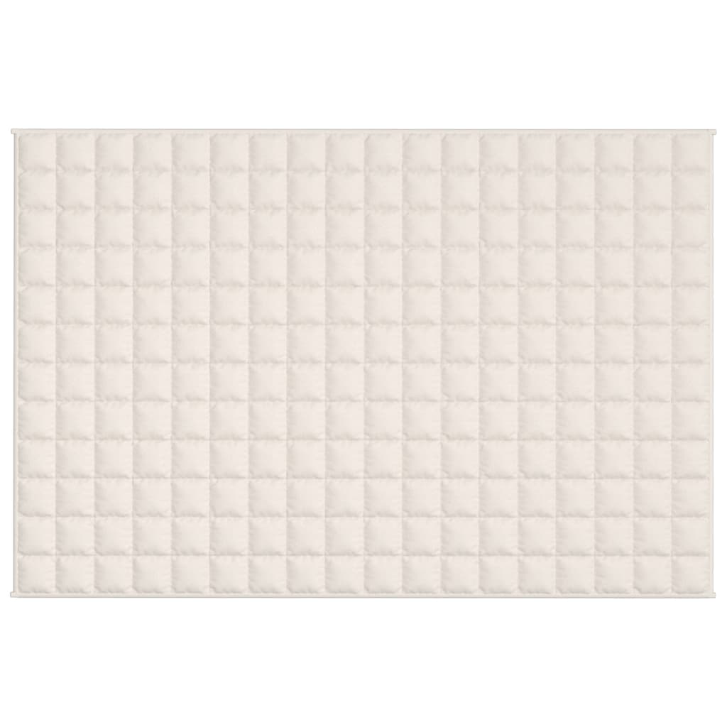 Coperta Ponderata Crema Chiaro 120x180 cm 9 kg Tessuto - homemem39