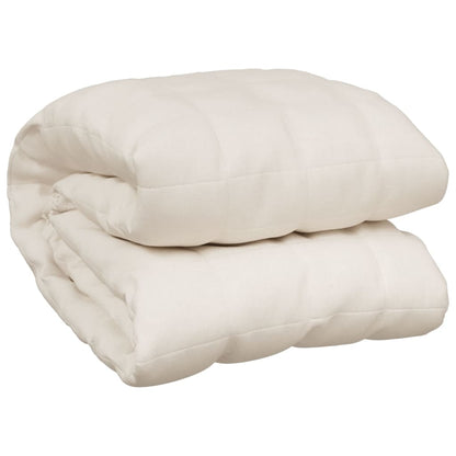 Coperta Ponderata Crema Chiaro 138x200 cm 10 kg Tessuto - homemem39