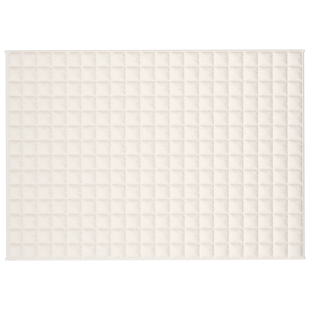 Coperta Ponderata Crema Chiaro 138x200 cm 10 kg Tessuto - homemem39