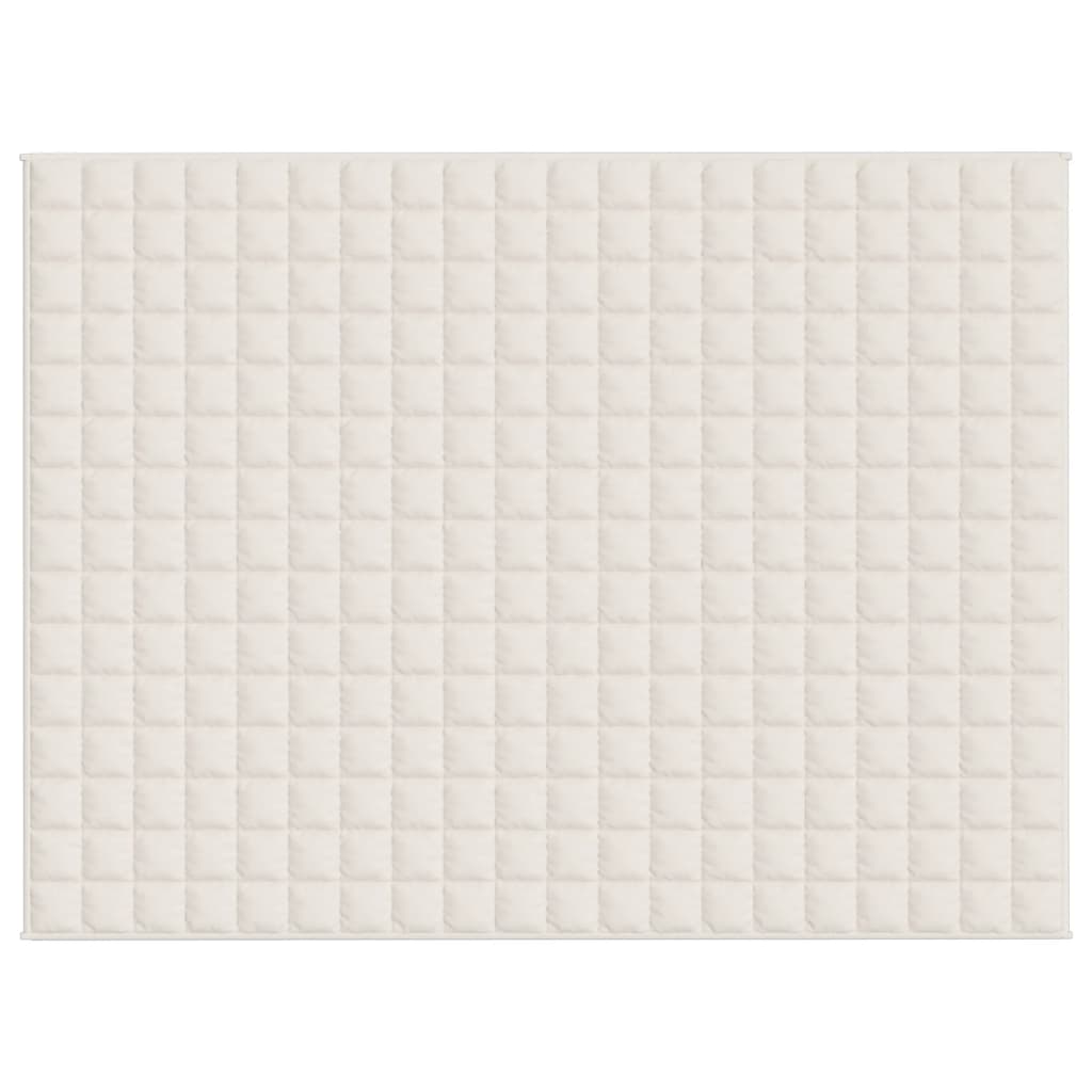 Coperta Ponderata Crema Chiaro 150x200 cm 11 kg Tessuto - homemem39