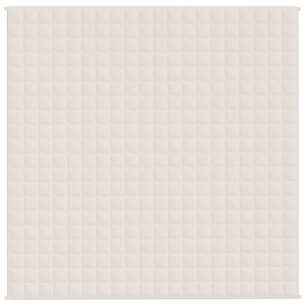 Coperta Ponderata Crema Chiaro 200x200 cm 9 kg Tessuto - homemem39