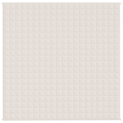 Coperta Ponderata Crema Chiaro 200x200 cm 13 kg Tessuto - homemem39