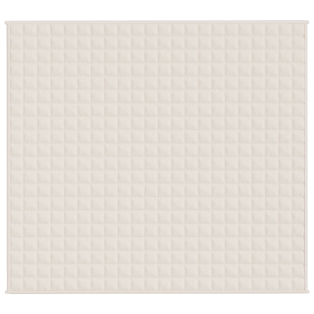 Coperta Ponderata Crema Chiaro 200x225 cm 9 kg Tessuto - homemem39