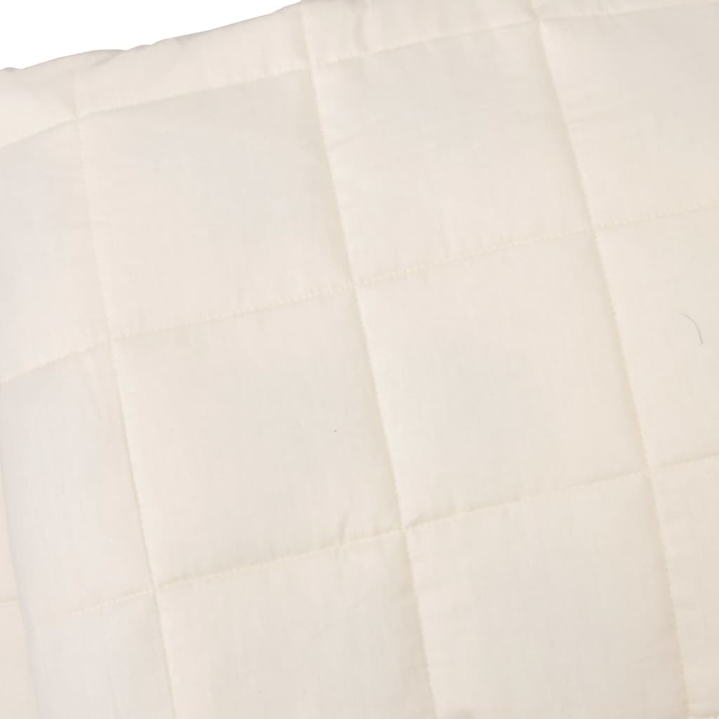 Coperta Ponderata Crema Chiaro 200x225 cm 13 kg Tessuto - homemem39