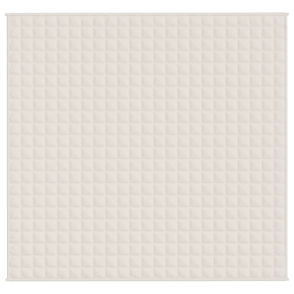 Coperta Ponderata Crema Chiaro 220x235 cm 15 kg Tessuto - homemem39