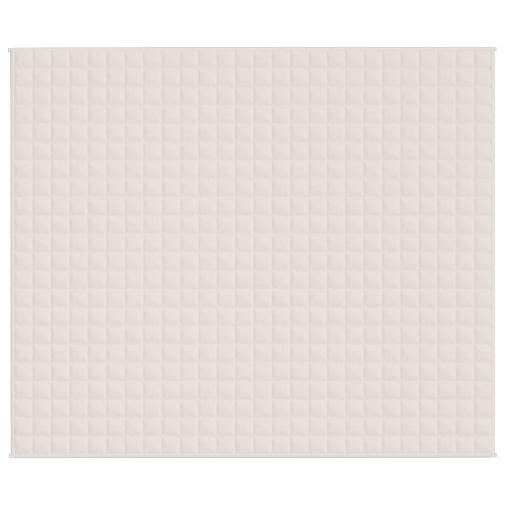 Coperta Ponderata Crema Chiaro 220x260 cm 11 kg Tessuto - homemem39