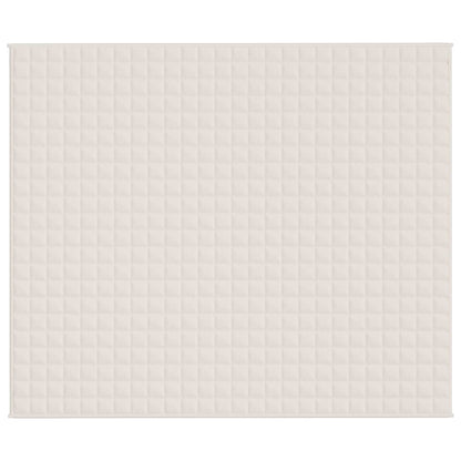 Coperta Ponderata Crema Chiaro 220x260 cm 11 kg Tessuto - homemem39