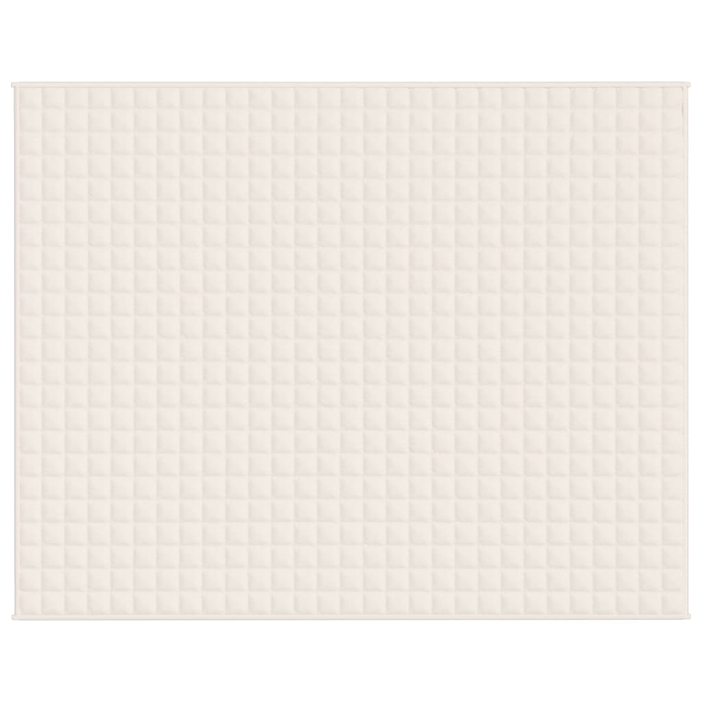 Coperta Ponderata Crema Chiaro 235x290 cm 15 kg Tessuto - homemem39