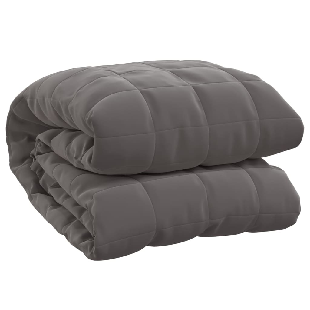 Coperta Ponderata Grigia 155x220 cm 7 kg Tessuto - homemem39