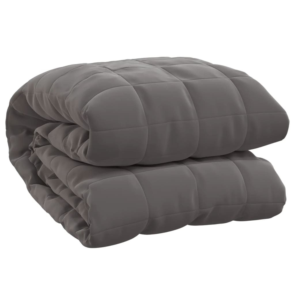 Coperta Ponderata Grigia 200x225 cm 9 kg Tessuto - homemem39